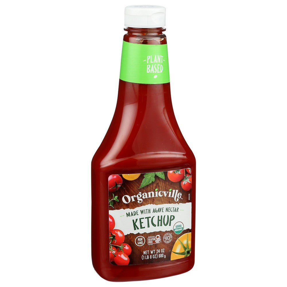 Organicanicville® 901000, Organicanicville Condiment, Ketchup Organicanic, 24 Oz.,  Case of 12