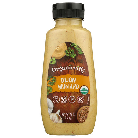 Organicanicville® 906001, Organicanicville Organicanic Dijon Mustard, 12 Oz.,  Case of 12