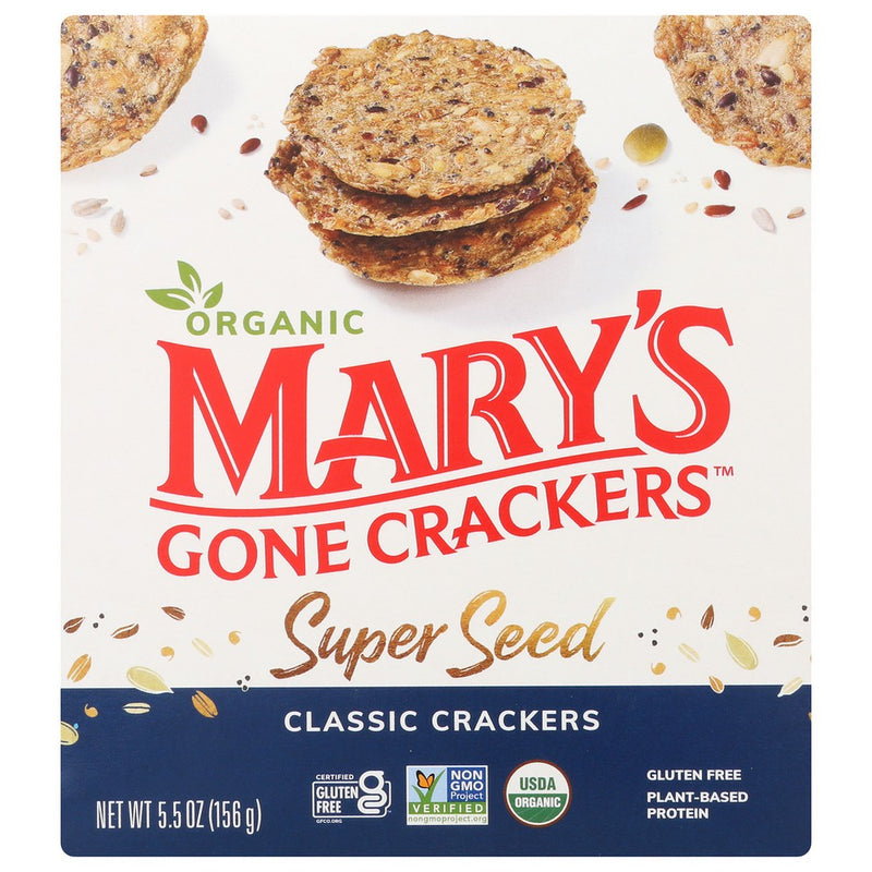 Marys Gone Crackers Cracker Super Seed - 6 Ounce, Case of 6