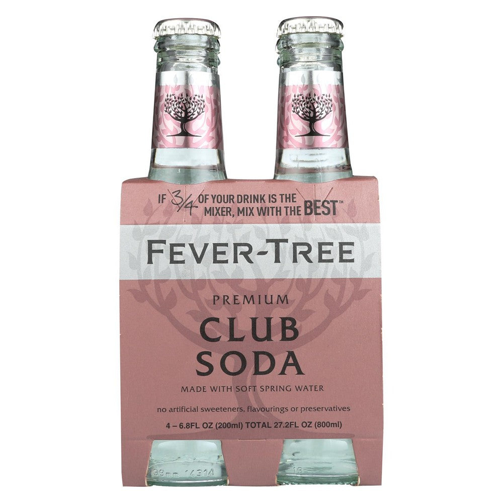 Fever - Tree Spring Soda Water - Soda Water - Case of 6 - 6.8 FL oz.