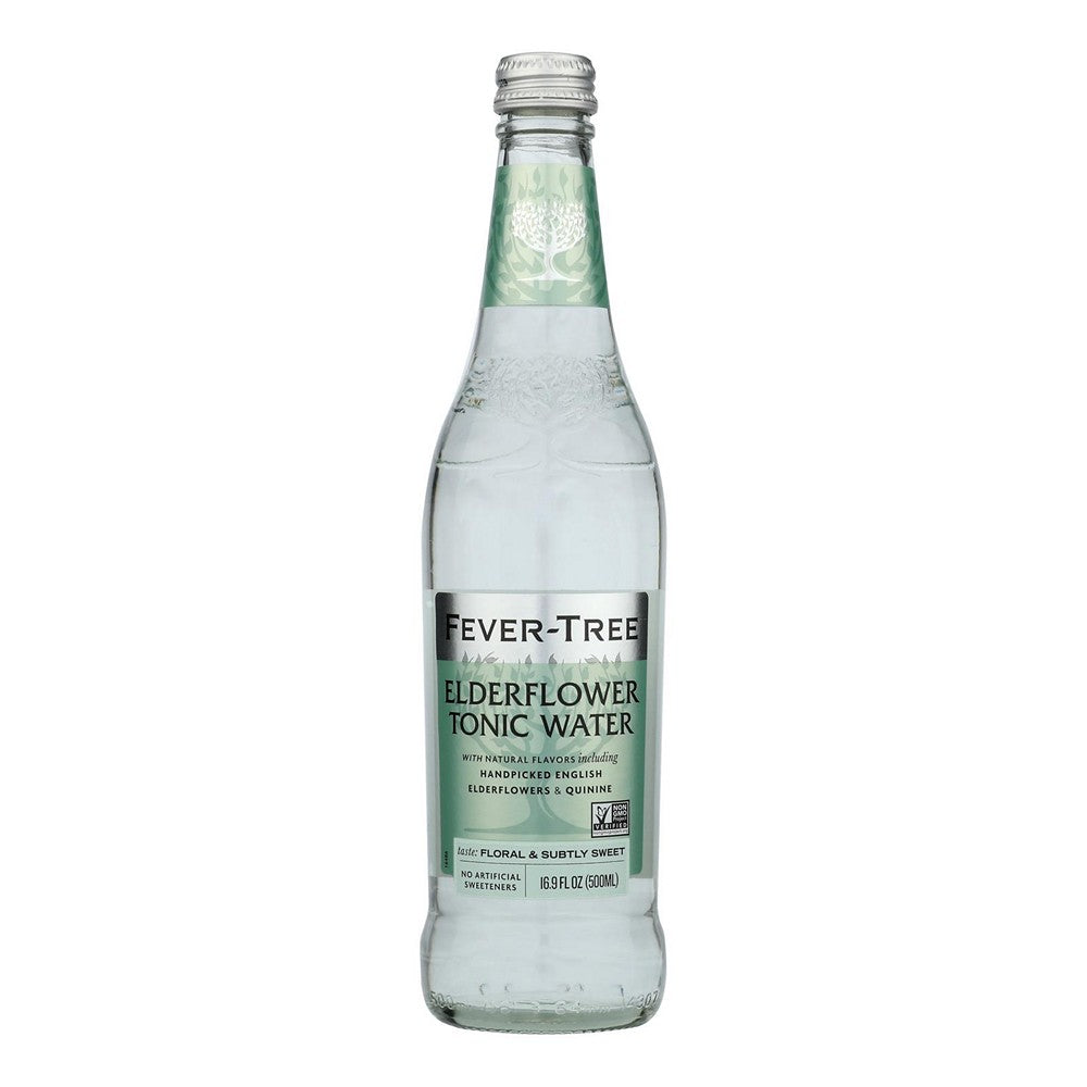 Fever - Tree Elderflower Tonic Water - Tonic Water - Case of 8 - 16.9 FL oz.