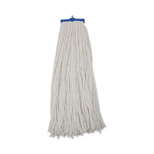 Boardwalk® Mop Head, Economical Lie-Flat Head, Rayon Fiber, 32-Oz., White, 12/carton