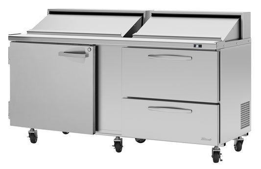 Turbo Air, PST-72-D2L-N, Prep Tables