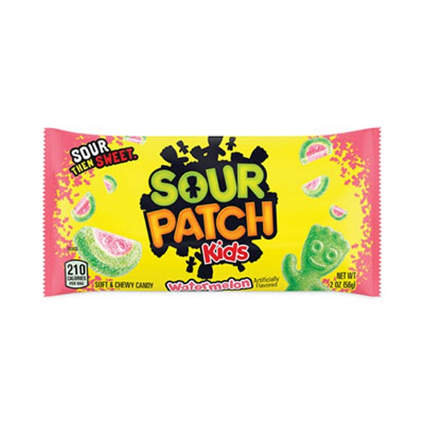 SourPatch Chewy Candy, Watermelon, 2 Bags, 24/Pack