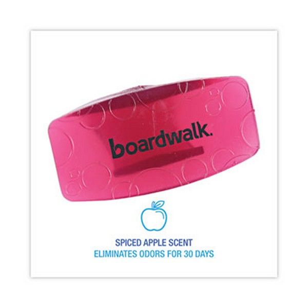 Boardwalk® Bowl Clip, Spiced Apple Scent, Red, 12/box