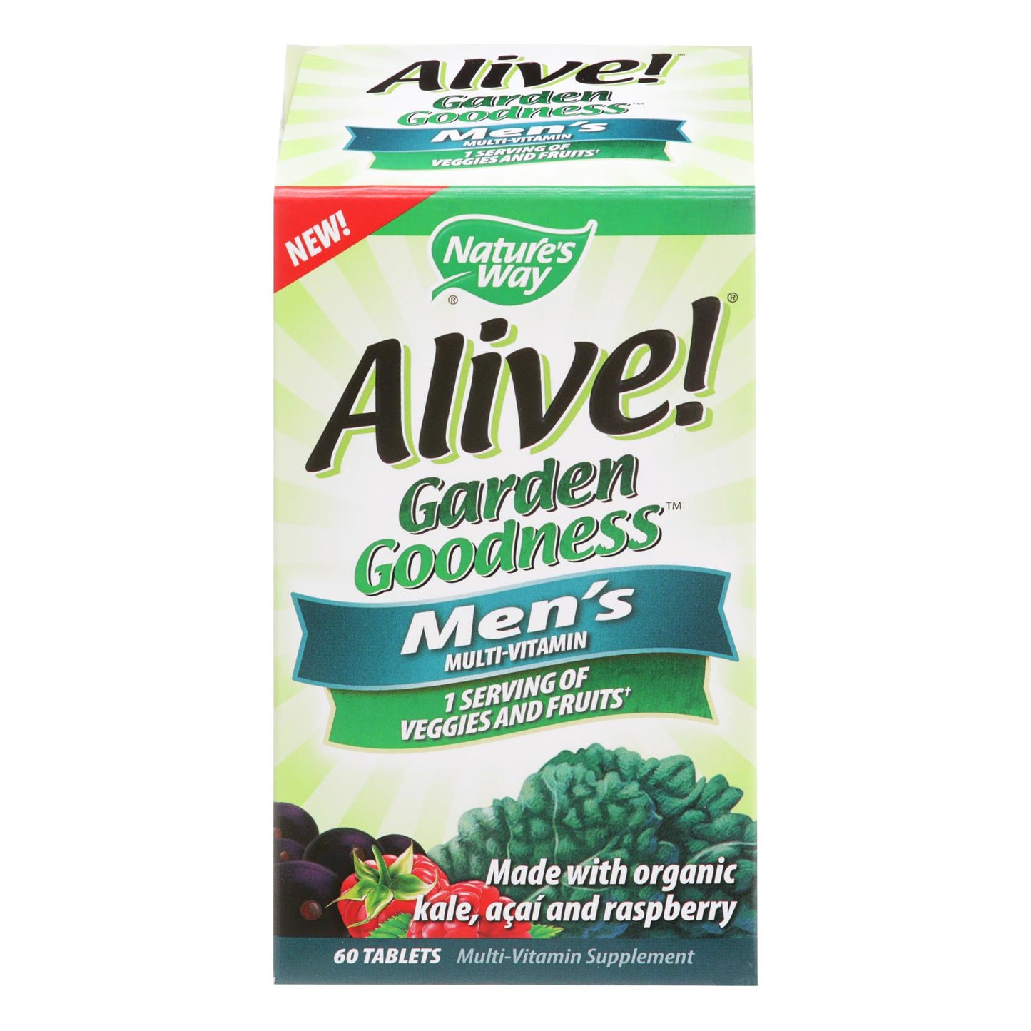 Nature's Way - Alive! Garden Goodness Men's Multi-Vitamin - 60 Tablets