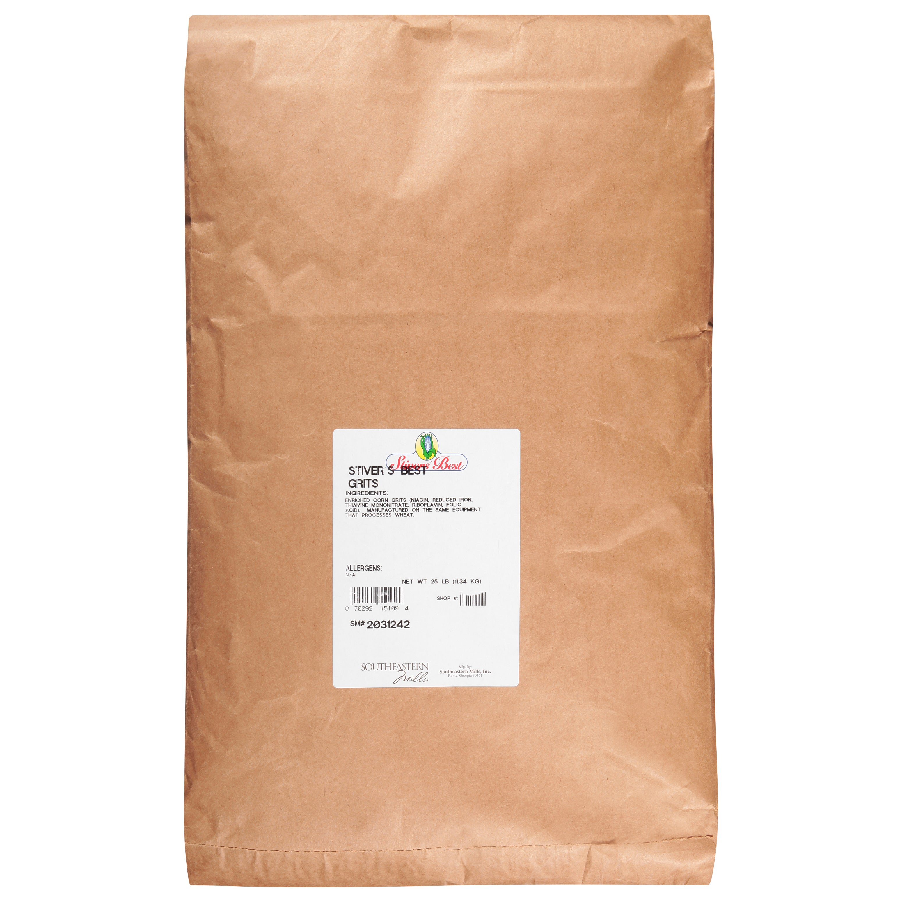 Stiver's Best Grits 25 Pound Each - 1 Per Case