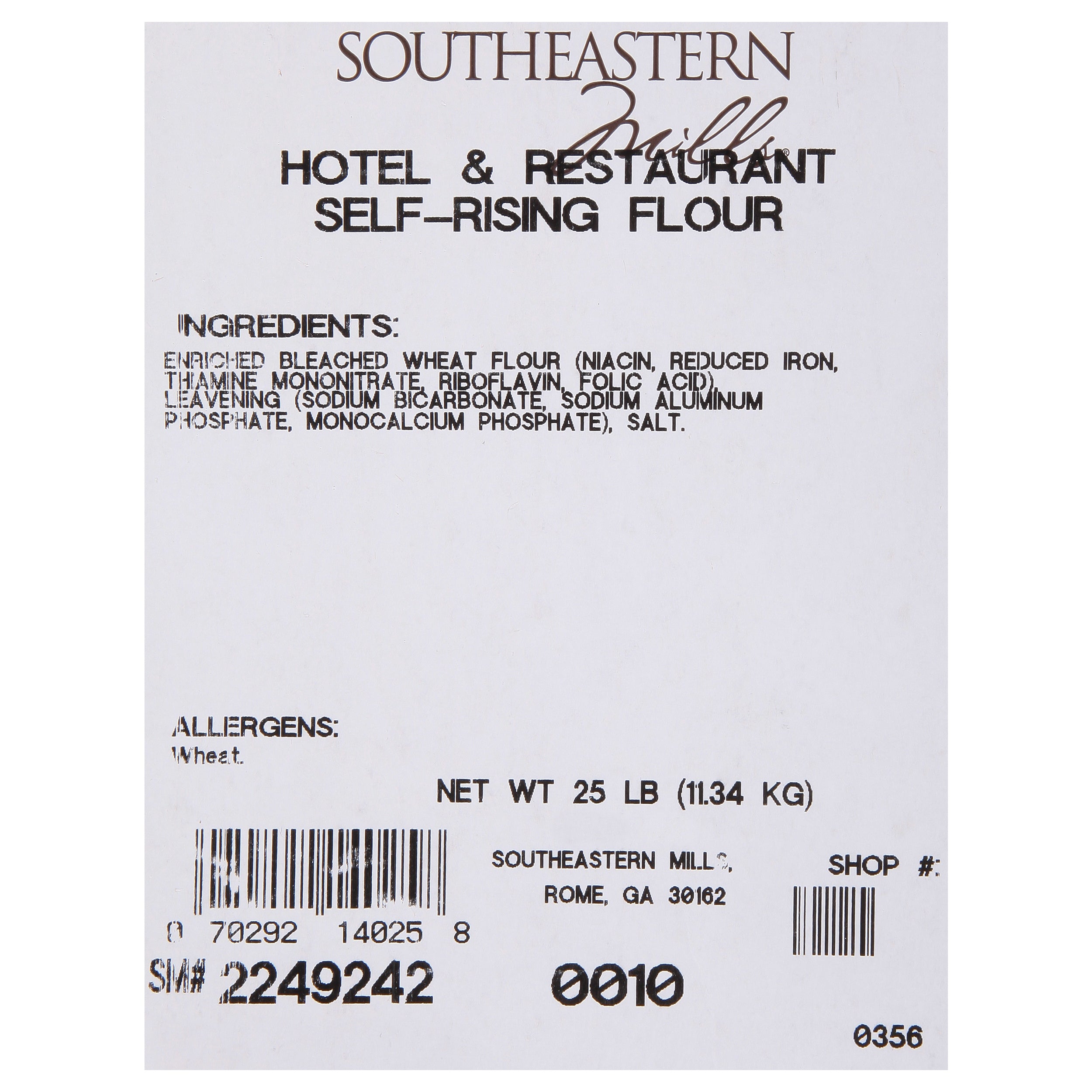 H&r Flour Self Rising 25 Pound Each - 1 Per Case