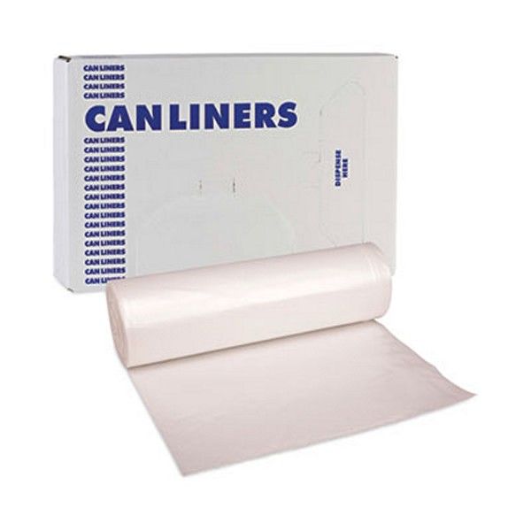 Boardwalk® High-Density Can Liners, 45 Gal, 11 Microns, 40" X 46", Natural, 250/carton