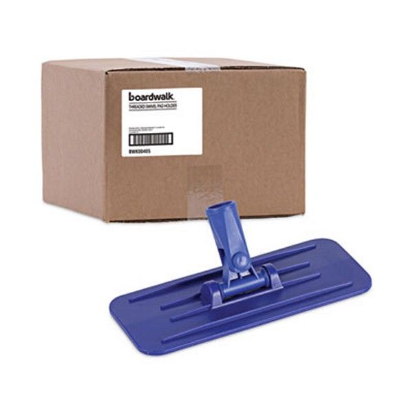 Boardwalk® Swivel Pad Holder, Plastic, Blue, 4 X 9, 12/carton