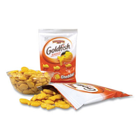 Pepperidge Goldfish Crackers, Cheddar, 1.5 Bag, 30 Bags/box