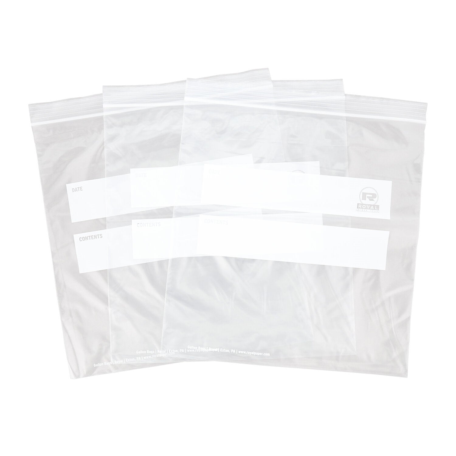 Double Zipper Gallon Bag 10.5" X 11"; Pkd 250