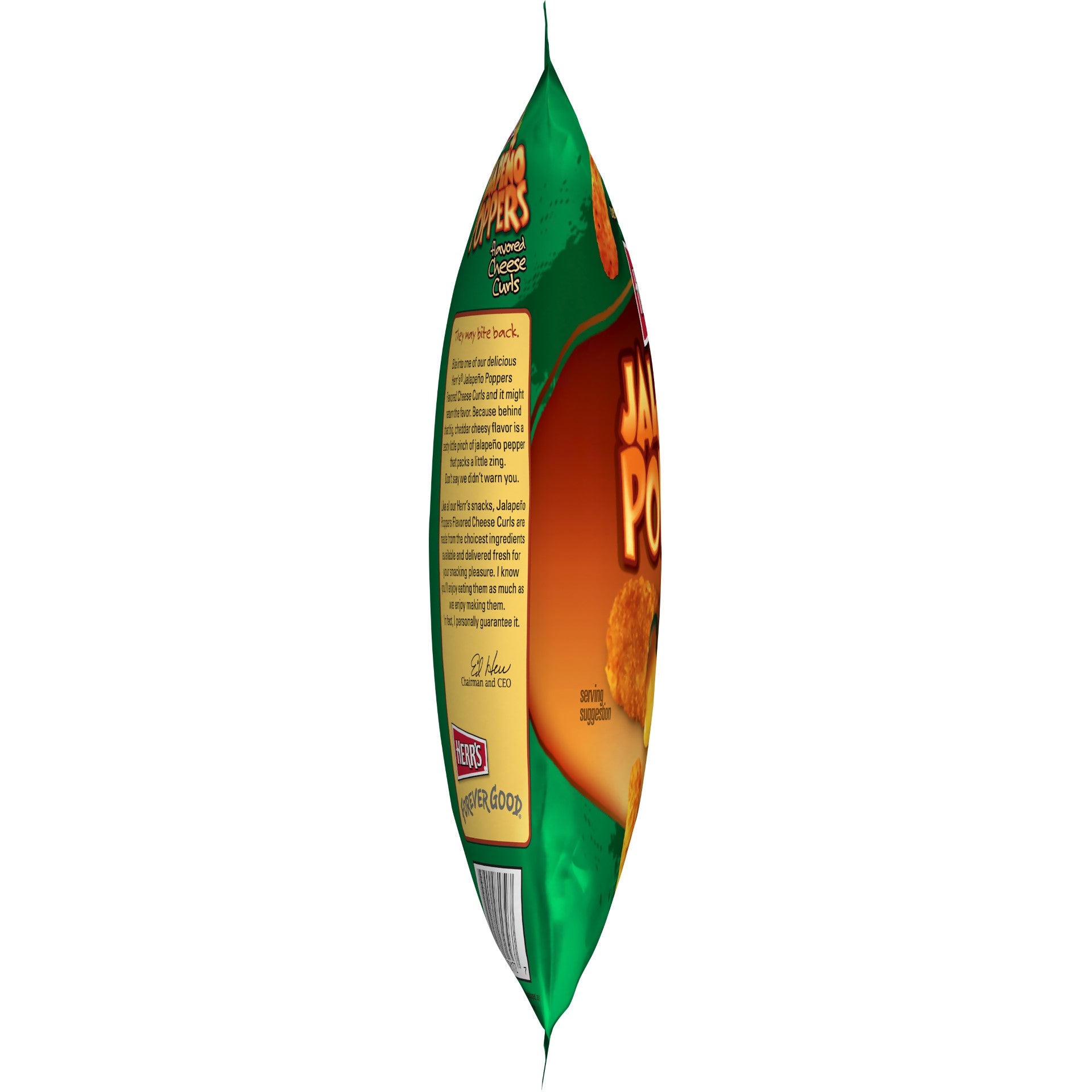 Herr Foods Inc Jalapeno Popper Curl 2.75 Ounce Size - 12 Per Case