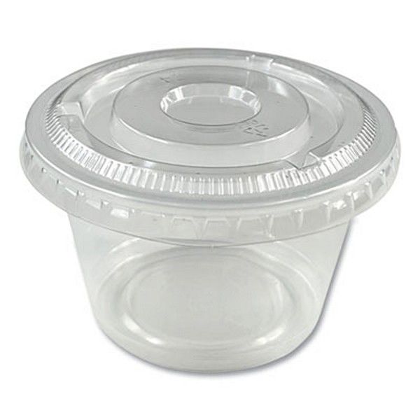 Boardwalk® Boardwalk souffle/portion cups, 4 oz, polypropylene, translucent, 2,500/carton