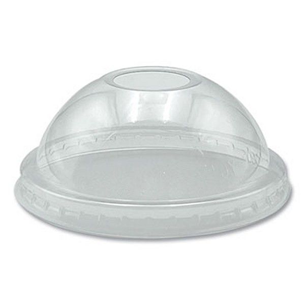 Boardwalk® Boardwalk PET Cold Cup Dome Lids, Fits 9 oz to 10 oz PET Cups, Clear, 100/Pack