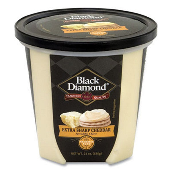 BlackDmd Extra Sharp White Cheddar Cheese Spread, 24 Tub