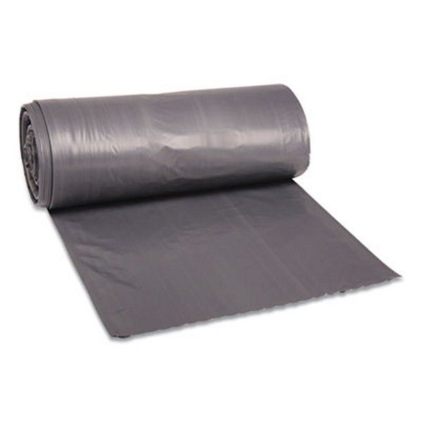 Boardwalk® Low-Density Waste Can Liners, 33 Gal, 1.1 Mil, 33" X 39", Gray, 100/carton