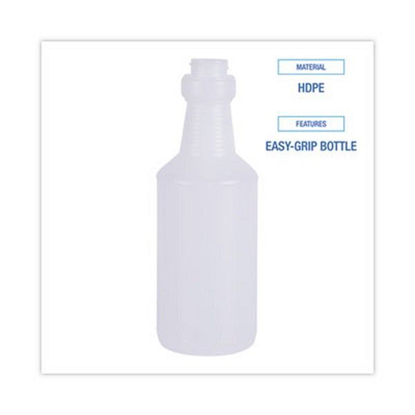 Boardwalk® Handi-Hold Spray Bottle, 16 Oz, Clear, 24/carton