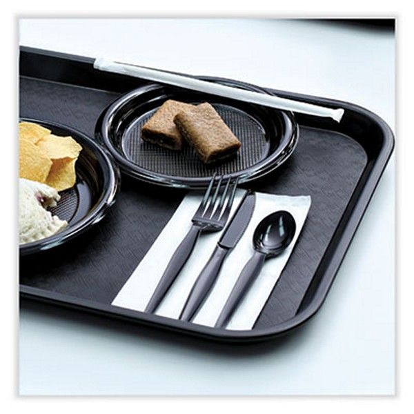 Boardwalk® Heavyweight Wrapped Polystyrene Cutlery, Knife, Black, 1,000/carton