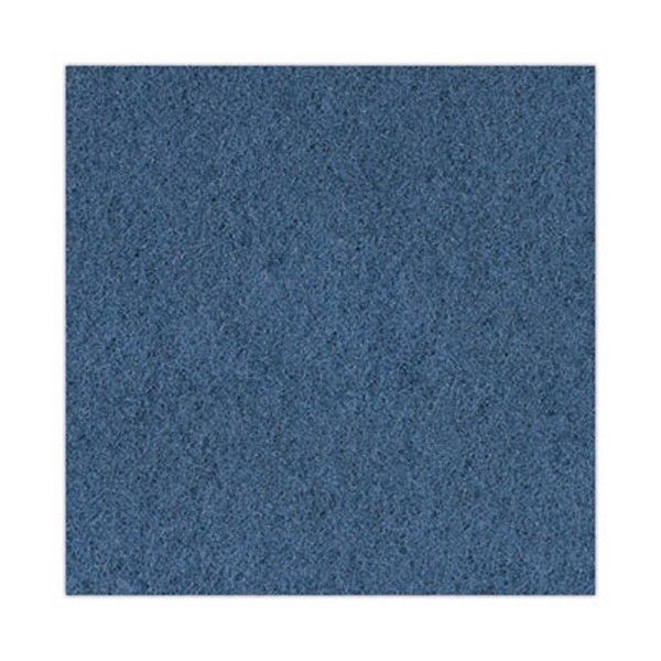 Boardwalk® Scrubbing Floor Pads, 17" Diameter, Blue, 5/carton