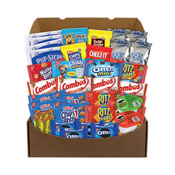 SnackBoxPr Quarantine Snack Box, 42 Assorted Snacks, 5 lb Box