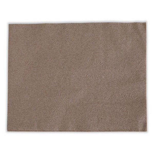 Boardwalk® 1/4-Fold Lunch Napkins, 1-Ply, 12 X 12, Kraft, 500/pack, 12 Packs/carton