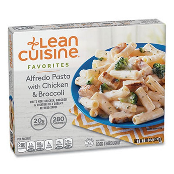 LeanCuisin Favorites Alfredo Pasta With Chicken And Broccoli, 10 Box, 3 Boxes/pack