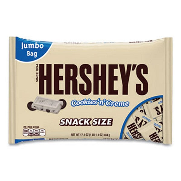 Hershey's Snack Size Bars, Cookies N Creme, 17.1 Bag, 2/pack