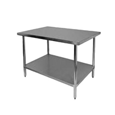 Thunder Group, SLWT43072F, Work Table,  63&quot; - 72&quot;, Stainless Steel Top