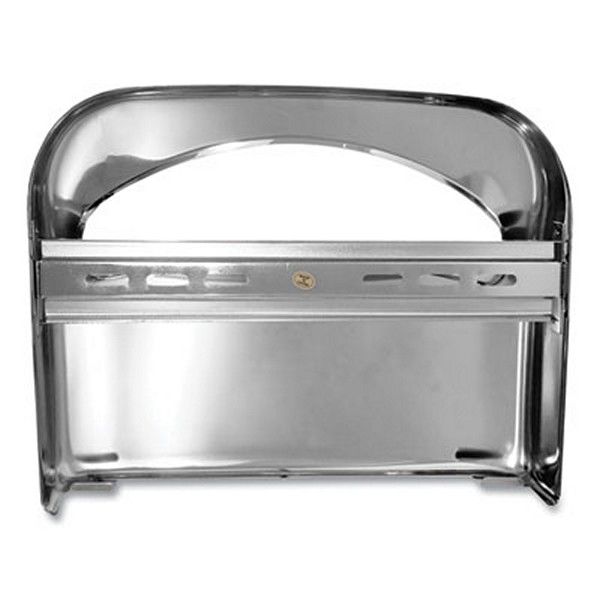 Boardwalk® Toilet Seat Cover Dispenser, 16 X 3 X 11.5, Chrome