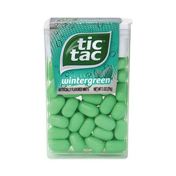 Tic Tac Breath Mints, Wintergreen, 1 Bottle, 12 Bottles/Box