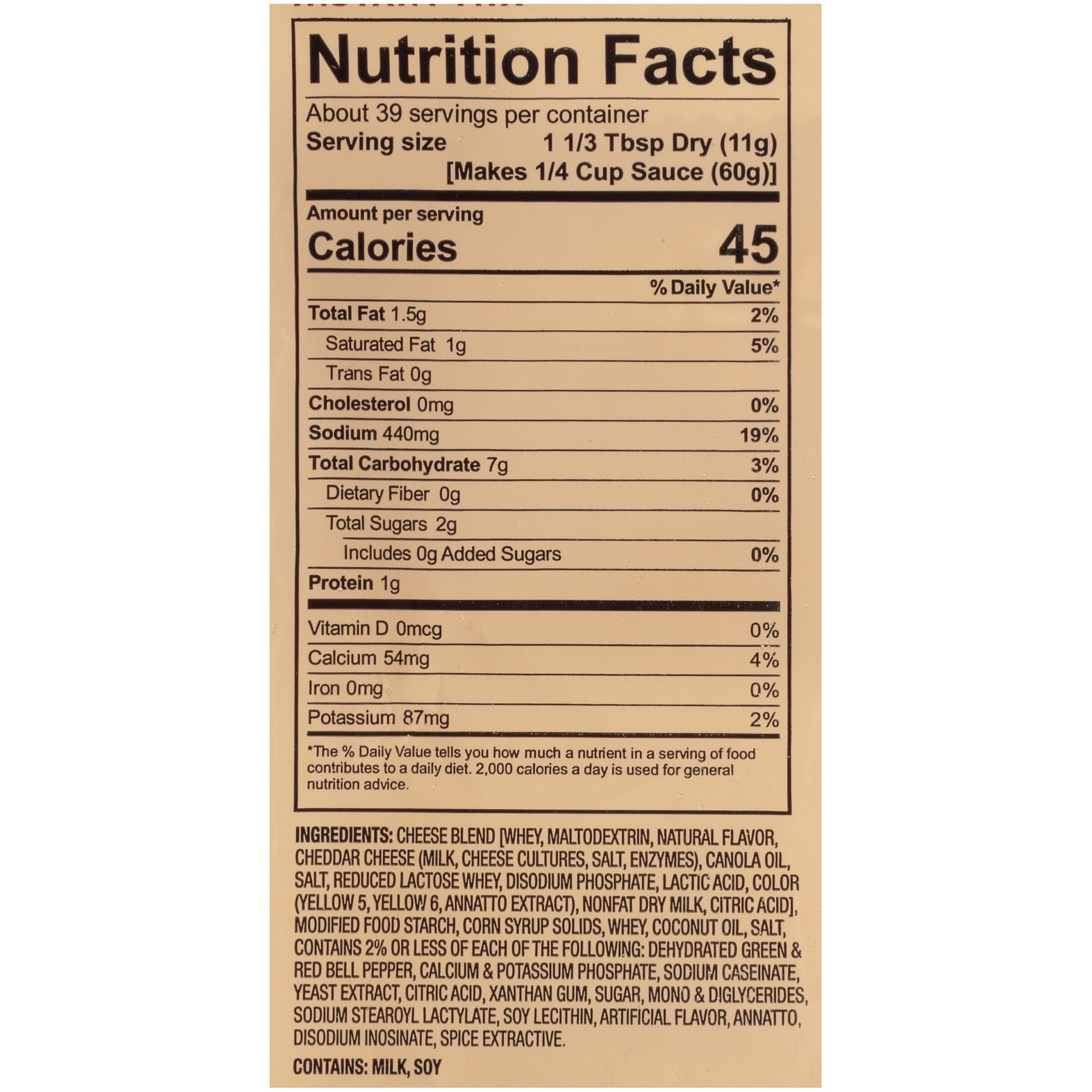 Foothill Farms Nacho Cheese Sauce Mix16 Ounce Size - 8 Per Case