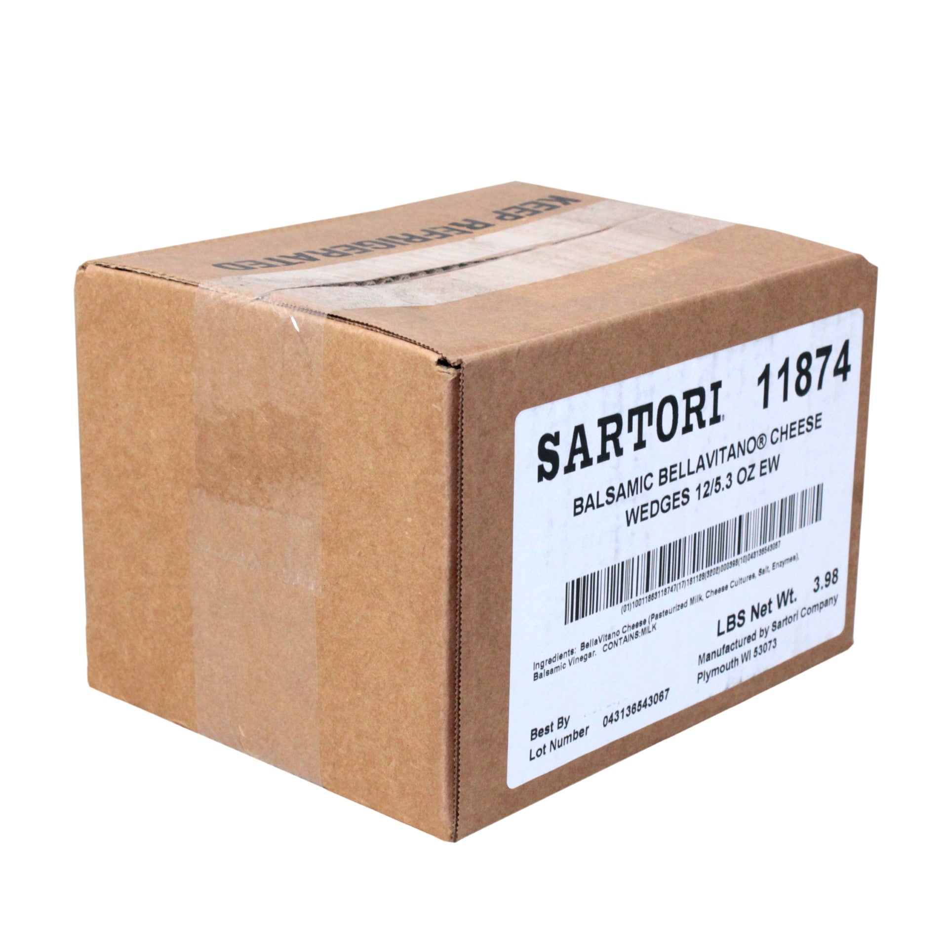 Sartori Balsamic Bellavitano Cheese5.3 Ounce Size - 12 Per Case