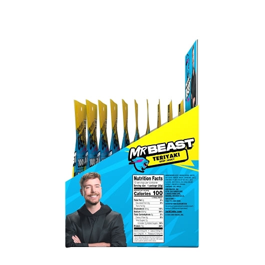 Jack Links Teriyaki Beef Jerky 1.25 Ounce Size - 10 Per Pack - 60 Per Case.