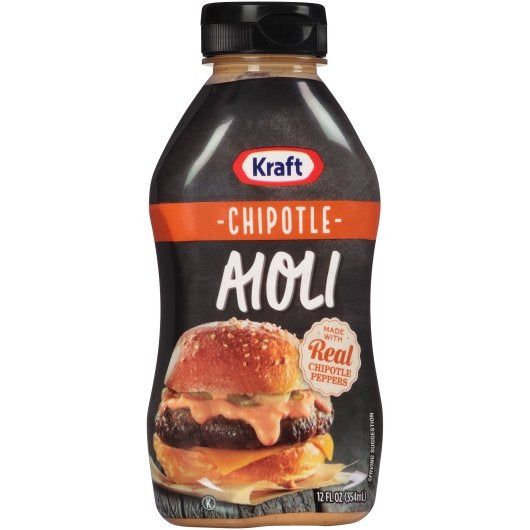 Kraft Heinz Retail Kraft Chipotle Aioli Mayonnaise, 12 Fluid Ounce - 8 Per Case