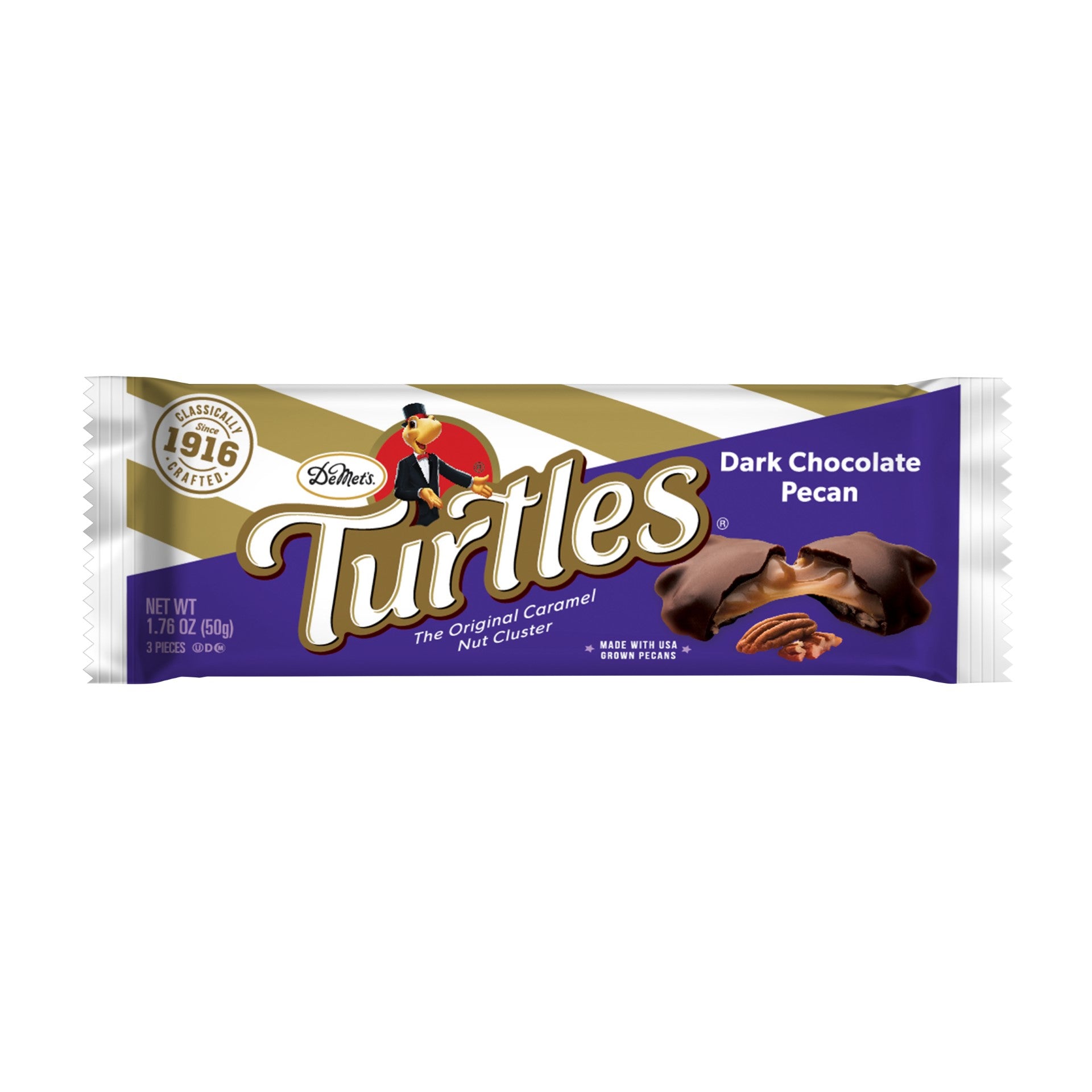 TurtlesDark Chocolate Pecan Piece Bar Os 1.7600 Ounce Size - 144 Per Case