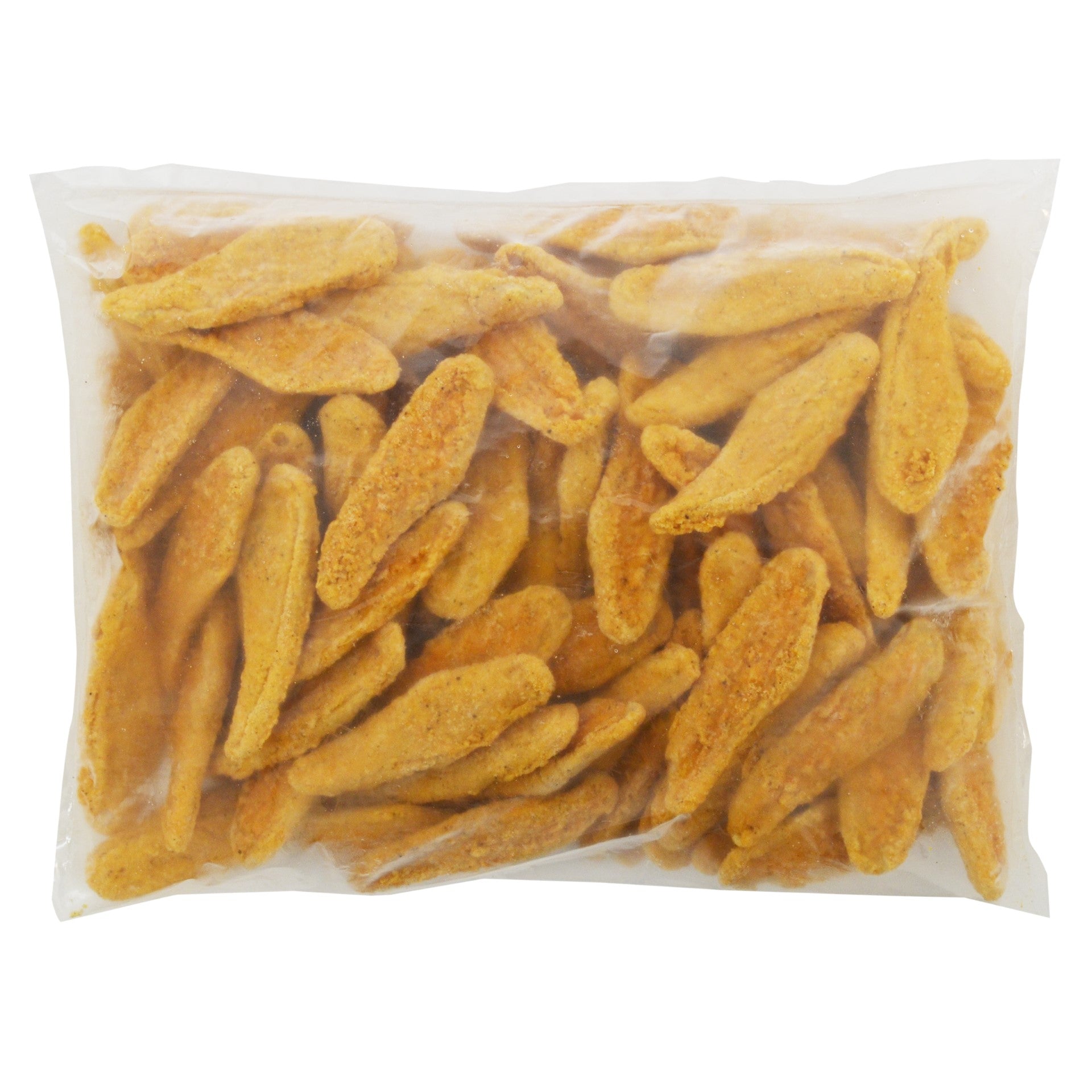 Brakebush(r) Smartshapes(r) Gold'n'spice(r) Breaded Enriched Breast Strips Fully Cooked 5