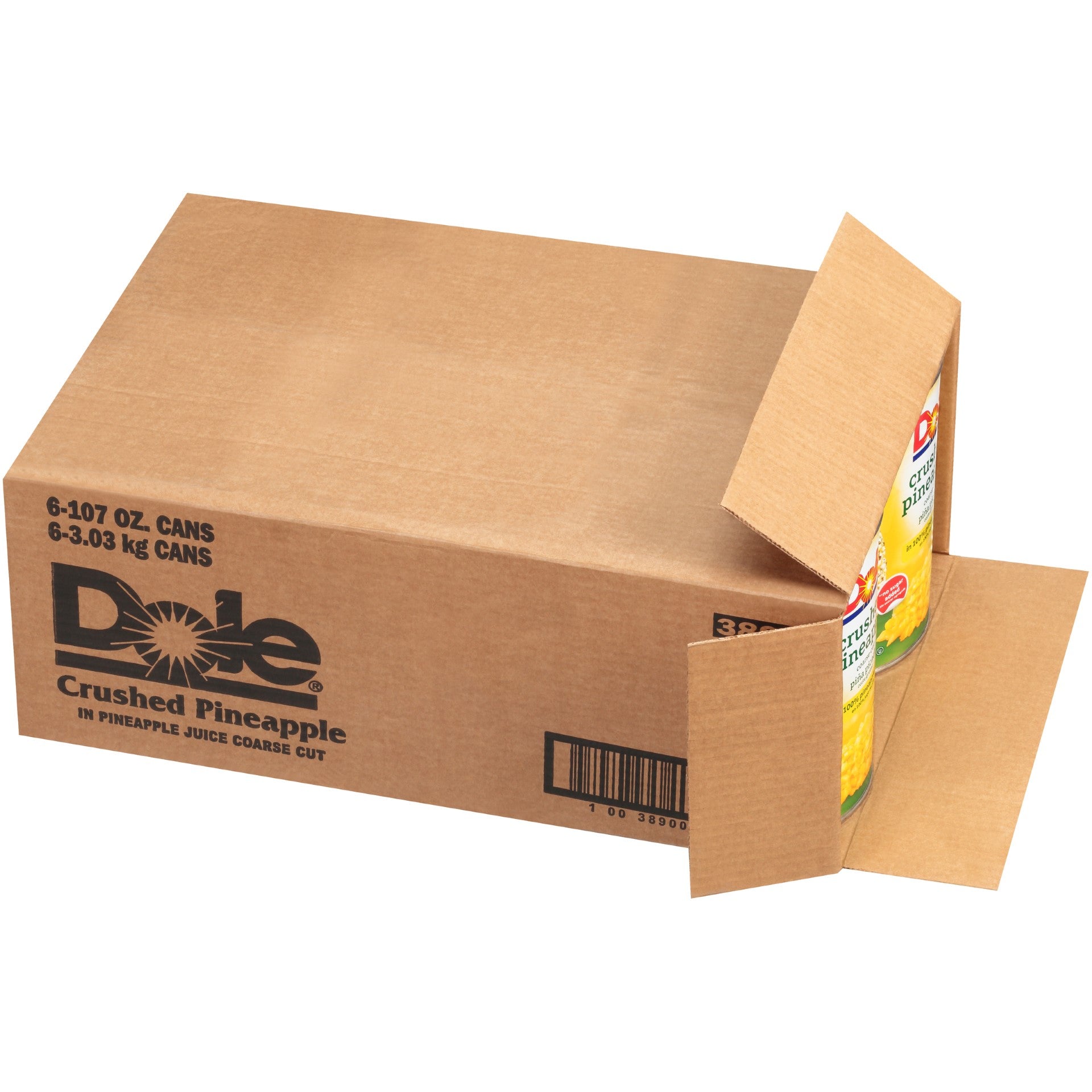 Dole Pineapple Crushed In Juice 106 Ounce Size - 6 Per Case
