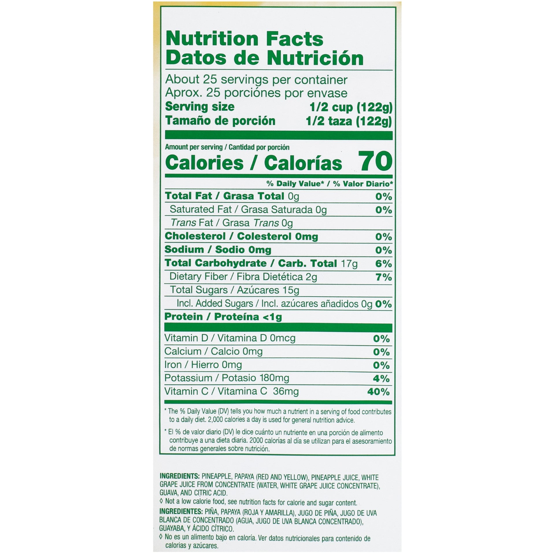 Dole Tropical Fruit Salad In Juice 106.1920 Ounce Size - 6 Per Case