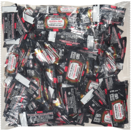 Kikkoman Ml Gluten Free Non Gmo Preservative Free Tamari Soy Sauce Packets 6 ML - 200 Per