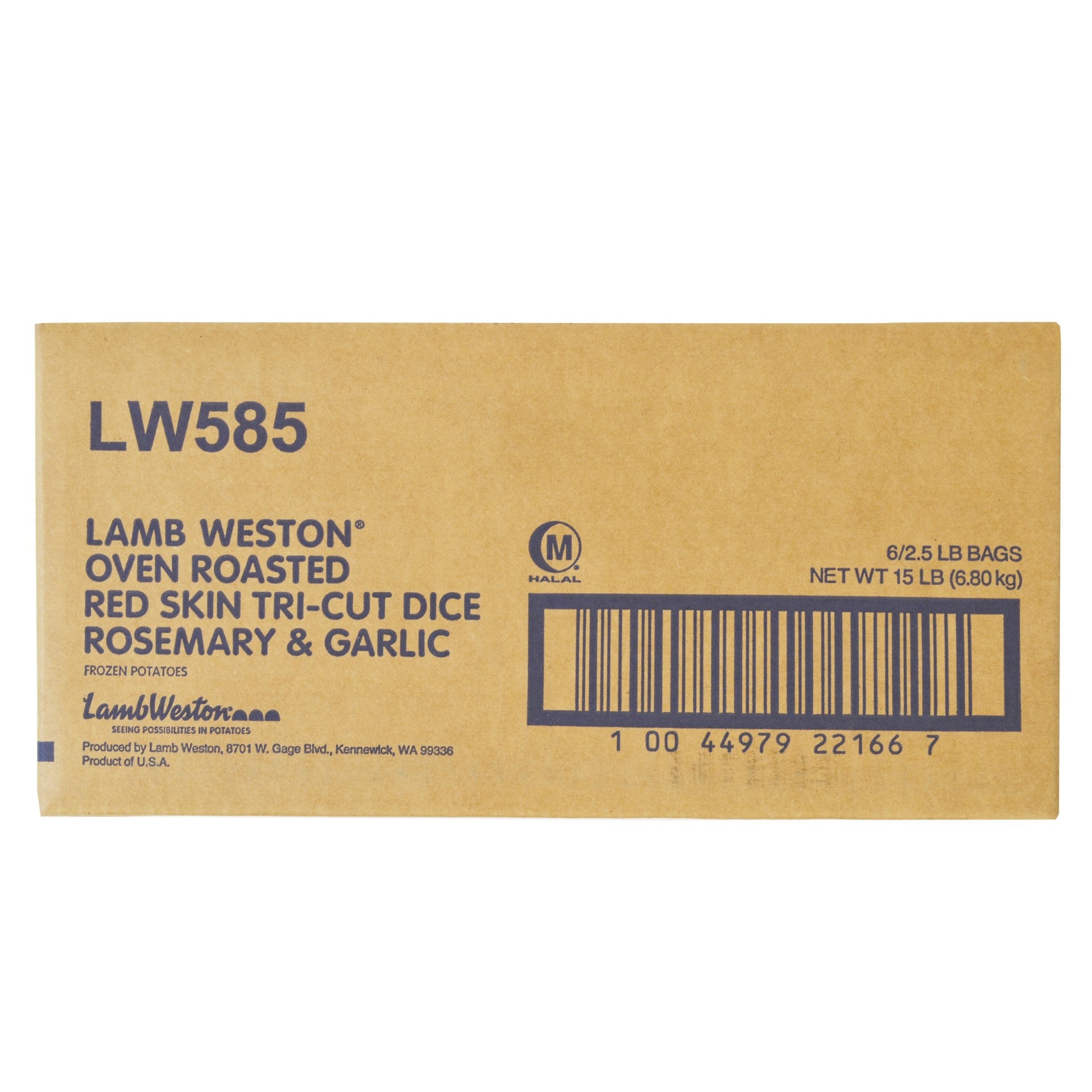 Lamb Weston(r) Oven Roasted Red Skintri Cut Dice Rosemary & Garlic Frozen Potato 2.5 Pound Each