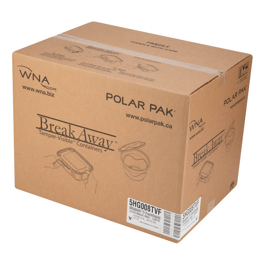 Breakaway Tamper Visible Food Container 8Oz Rectangular, 50 Each, 6 Per Case