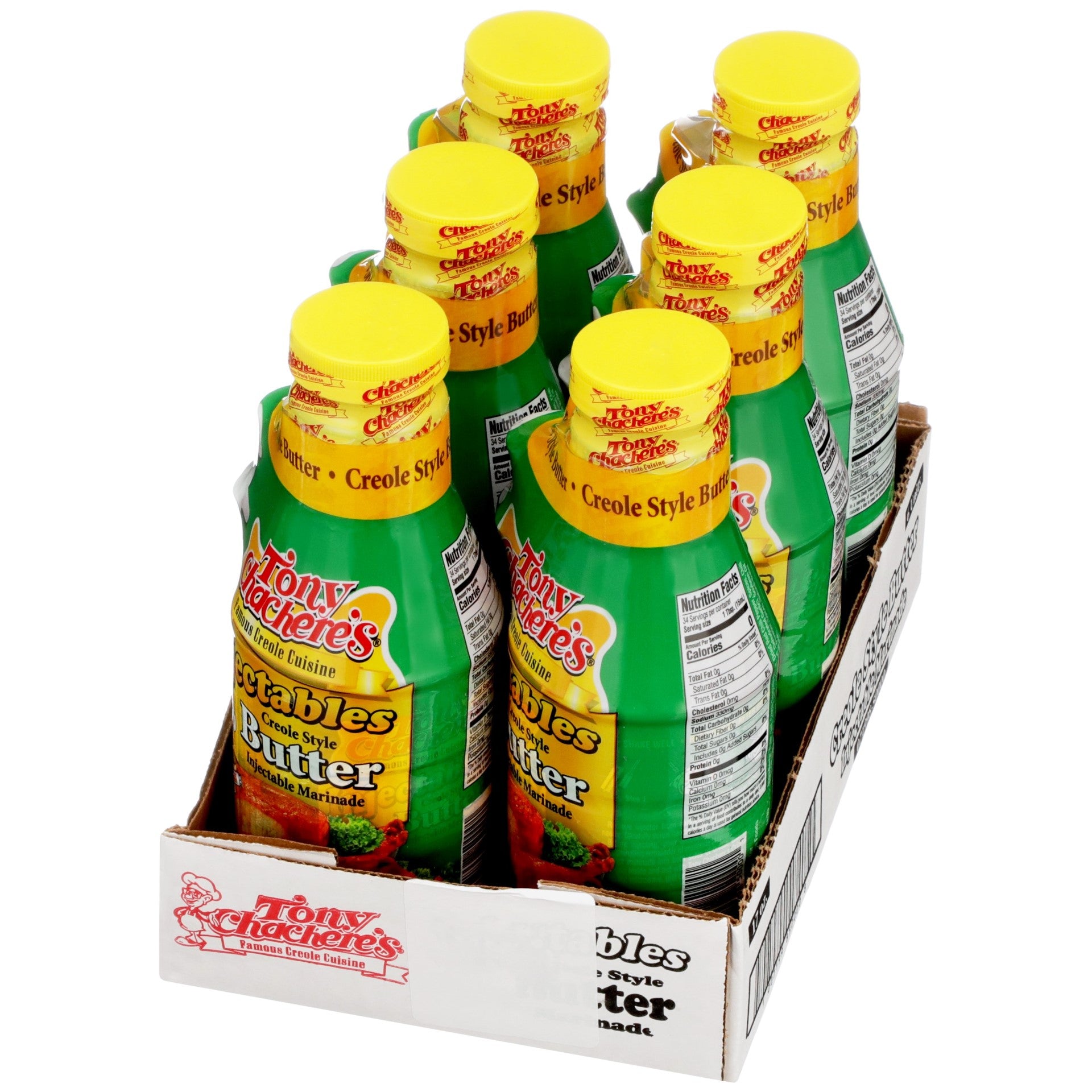 Tony Chachere's Creole Butter Injectable Marinade17 Ounce Size - 6 Per Case