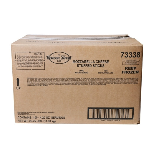 Beacon Street Cafe™ Whole Grain Breadsticks Cheese 200 Each - 1 Per Case.