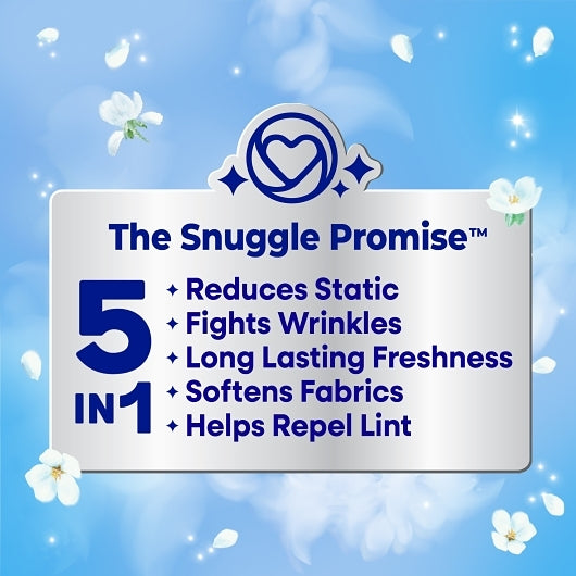 Snuggle Blue Sparkle Fabric Conditioning, 200 Count, 6 Per Case