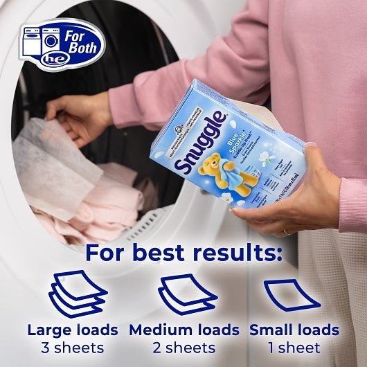 Snuggle Blue Sparkle Fabric Conditioning, 200 Count, 6 Per Case