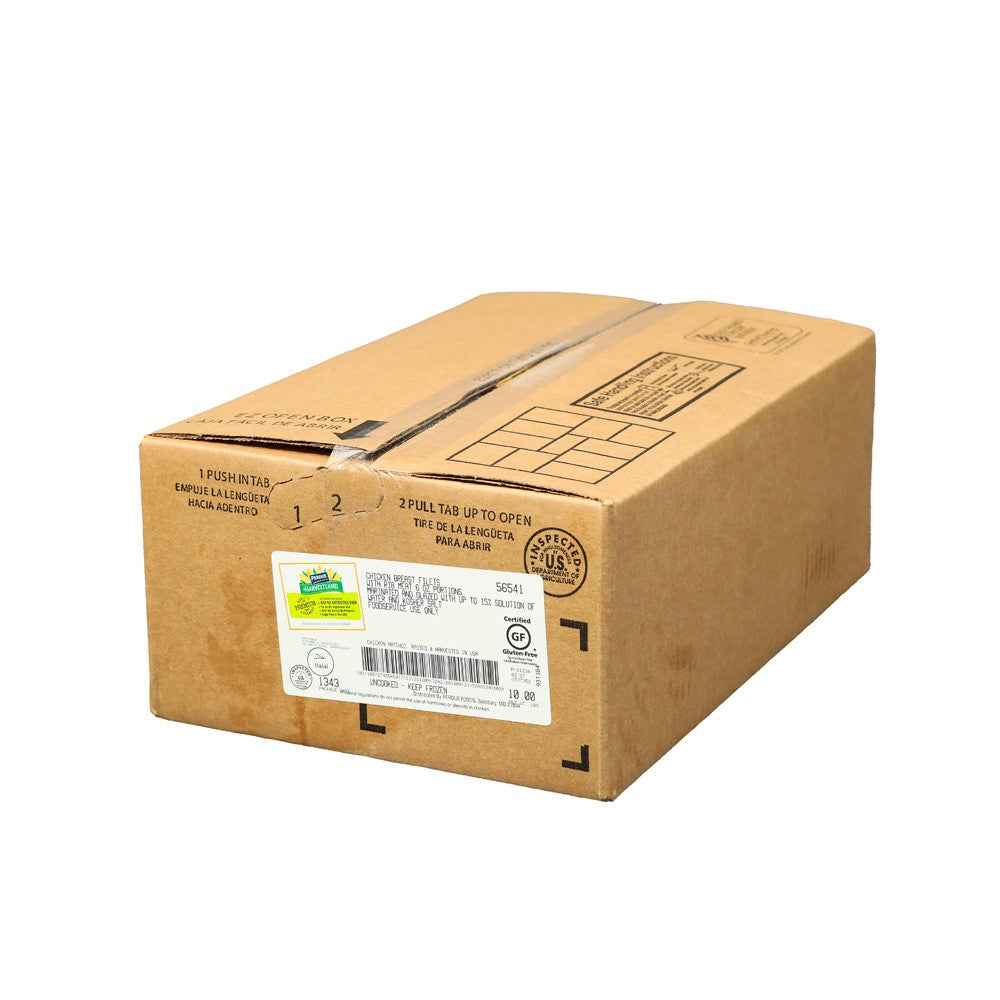 Harvestland Nae Uncooked Chicken Breastsfillet Glazed Halal 5 Pound Each - 2 Per Case