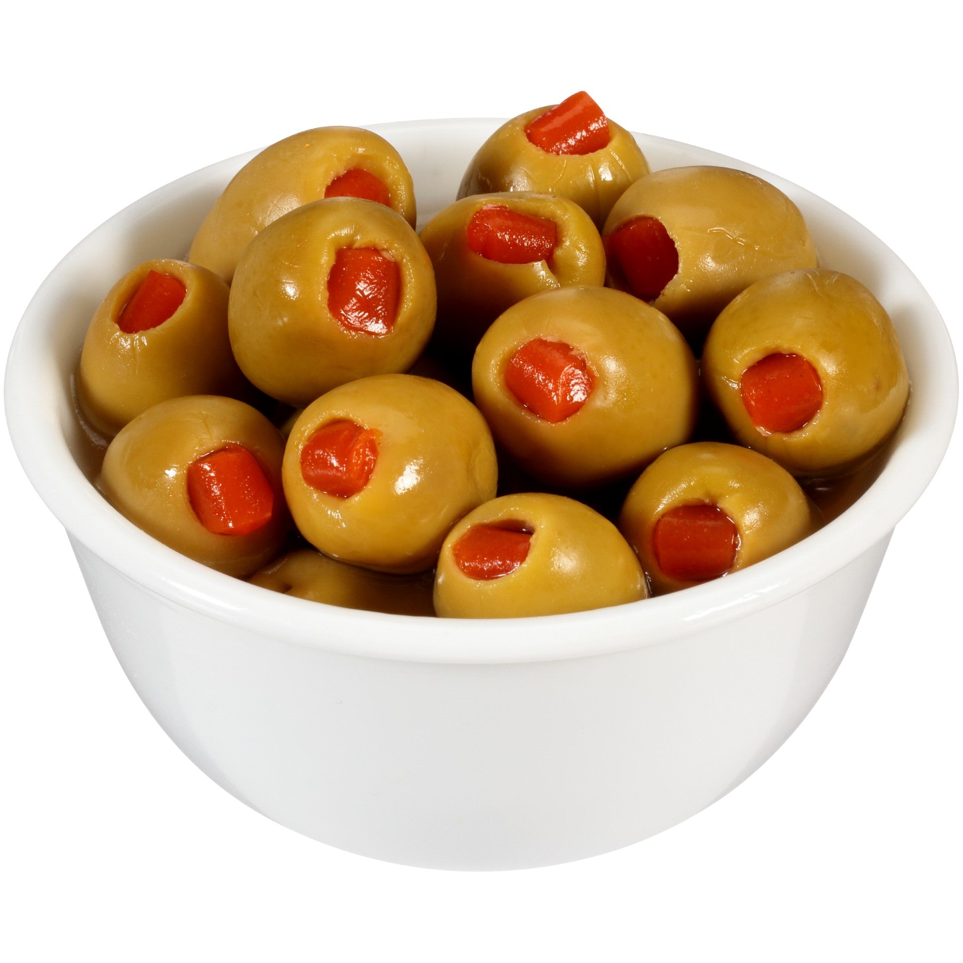 Pearls Pimiento Stuffed Olives Jar 10 Ounce Size - 12 Per Case