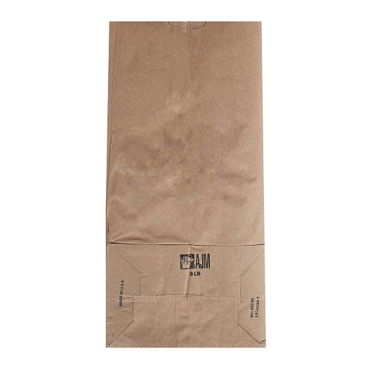 Ajm 8# Natural Kraft Bag, 500 Count