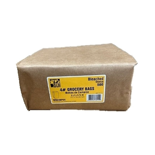 Ajm 4# Bleached Bag, 500 Count